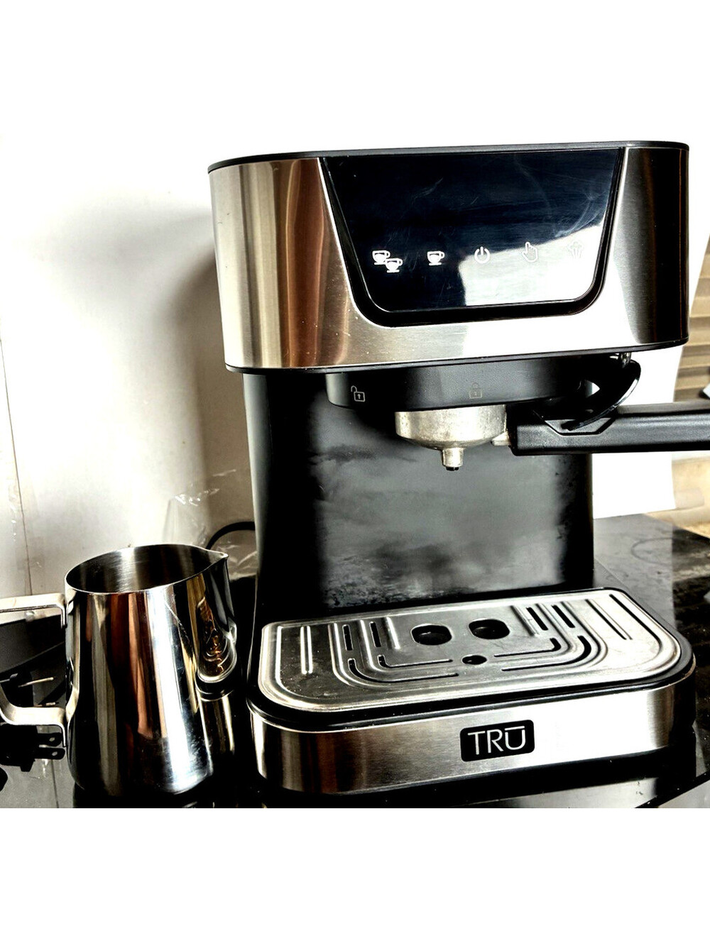 TRU CM-6000 20 Bar Espresso Machine, Milk Pitcher, Latte, Cappuccino, Mocha